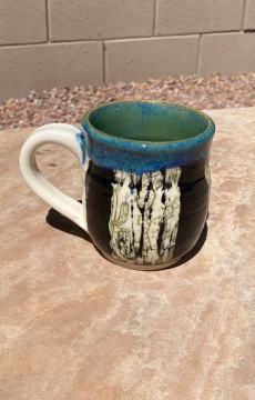 Cactus Sgraffito Mug