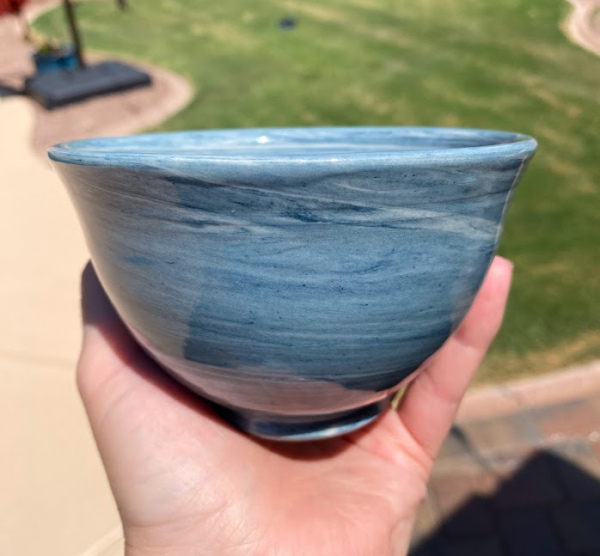 Marbled Porcelain Bowl