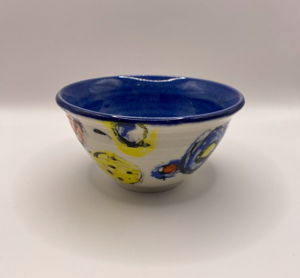 Porcelain Bowl with Underglaze Transfers