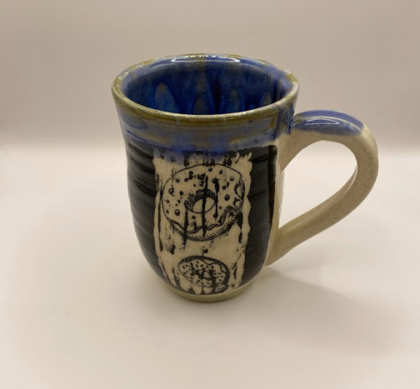 Sgraffito Mug with Donuts