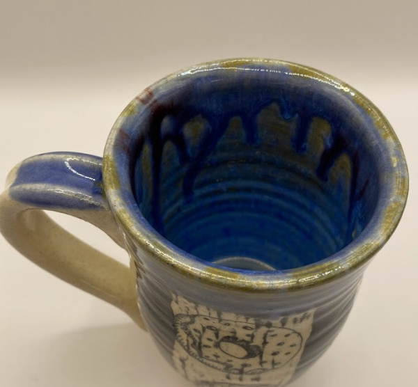 Sgraffito Mug with Donuts