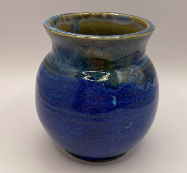 Small Indigo Float Vase