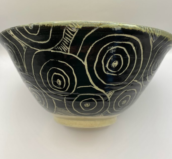 Sgraffito Serving Bowl