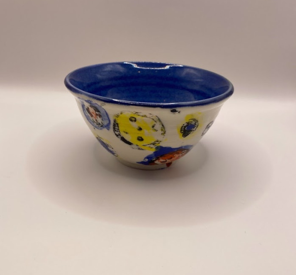 Porcelain Bowl with Underglaze Transfers