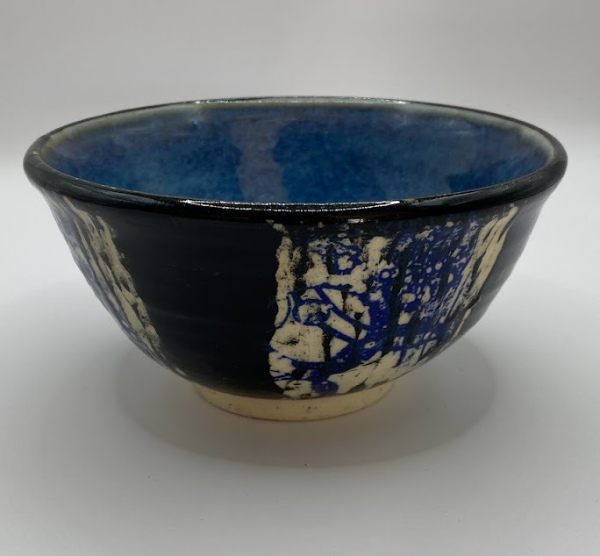 Sgraffito Bowl with Underglaze Transfer