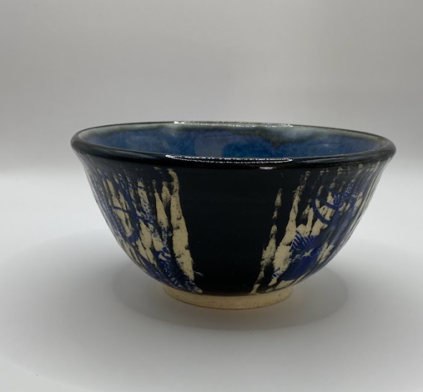 Sgraffito Bowl with Underglaze Transfer