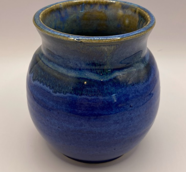 Small Indigo Float Vase