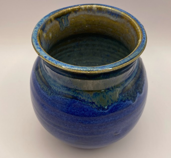 Small Indigo Float Vase