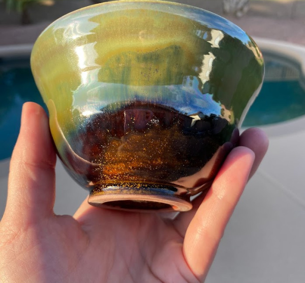 Porcelain Bowl with Teadust and Seaweed